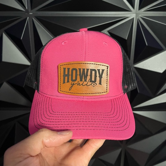 Pink 'Howdy Y'all' Trucker Hat - Picture 1 of 2